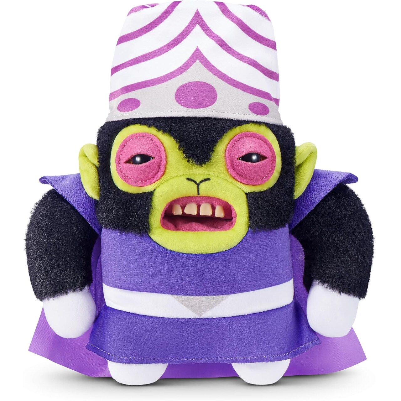 Fuggler Powerpuff Girls 9-Inch Plush Toy (Mojo JoJo) by ZURU – Funny Ugly Monster Stuffed Animal with Human-Like Teeth